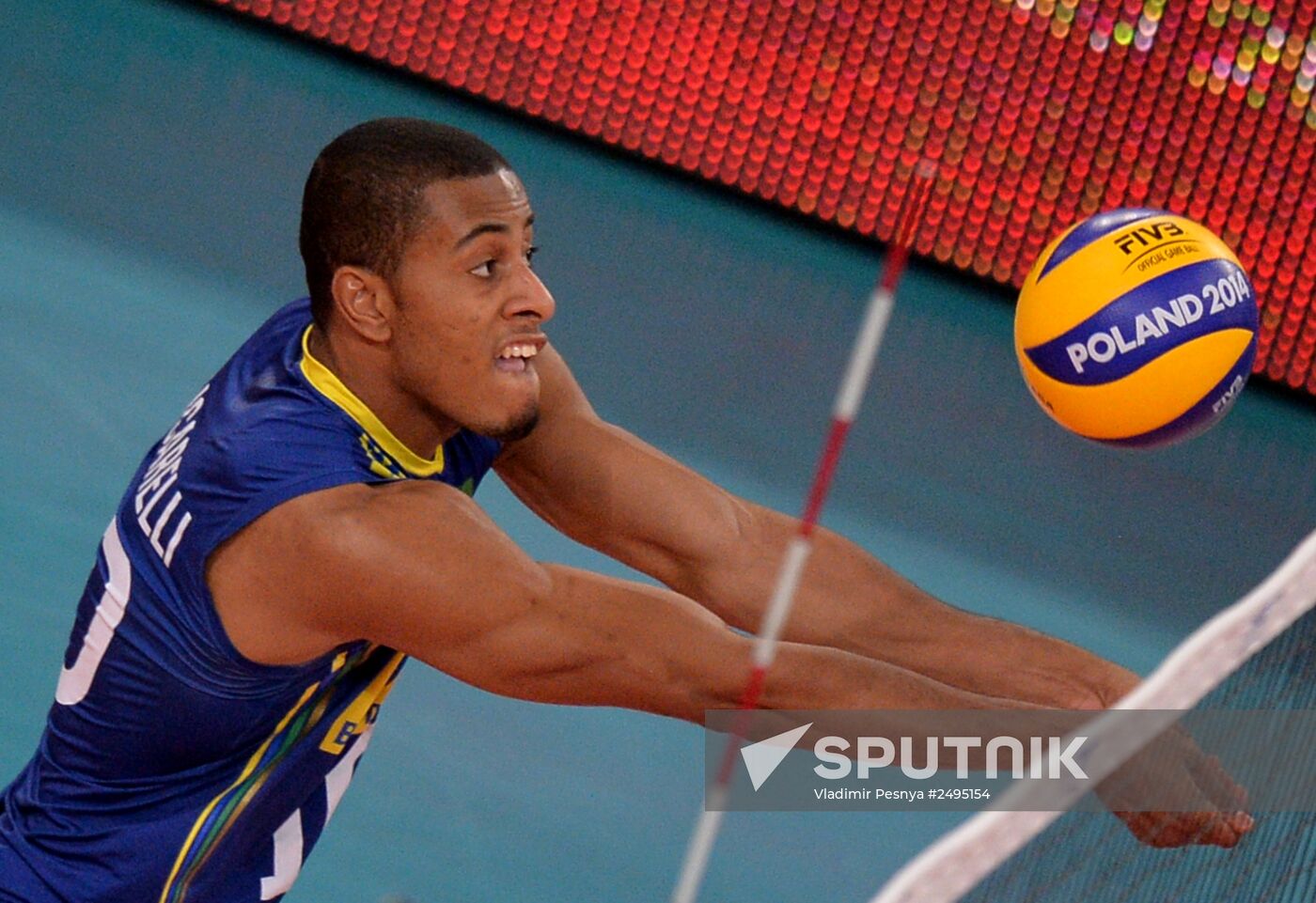 Volleyball. World Championship. Men. Brazil vs. Russia