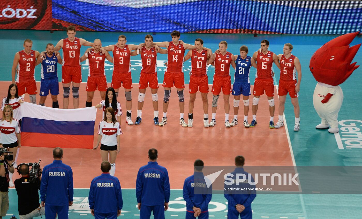 Volleyball. World Championship. Men. Brazil vs. Russia