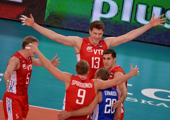 Volleyball. World Championship. Men. Brazil vs. Russia