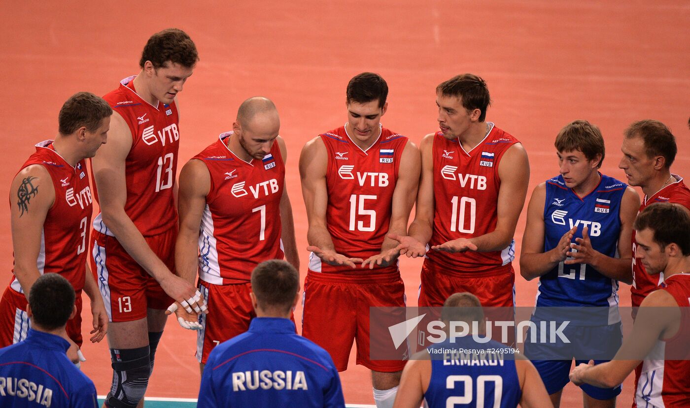 2014 FIVB Volleyball Men's World Championship. Brazil vs. Russia