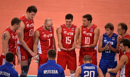 2014 FIVB Volleyball Men's World Championship. Brazil vs. Russia