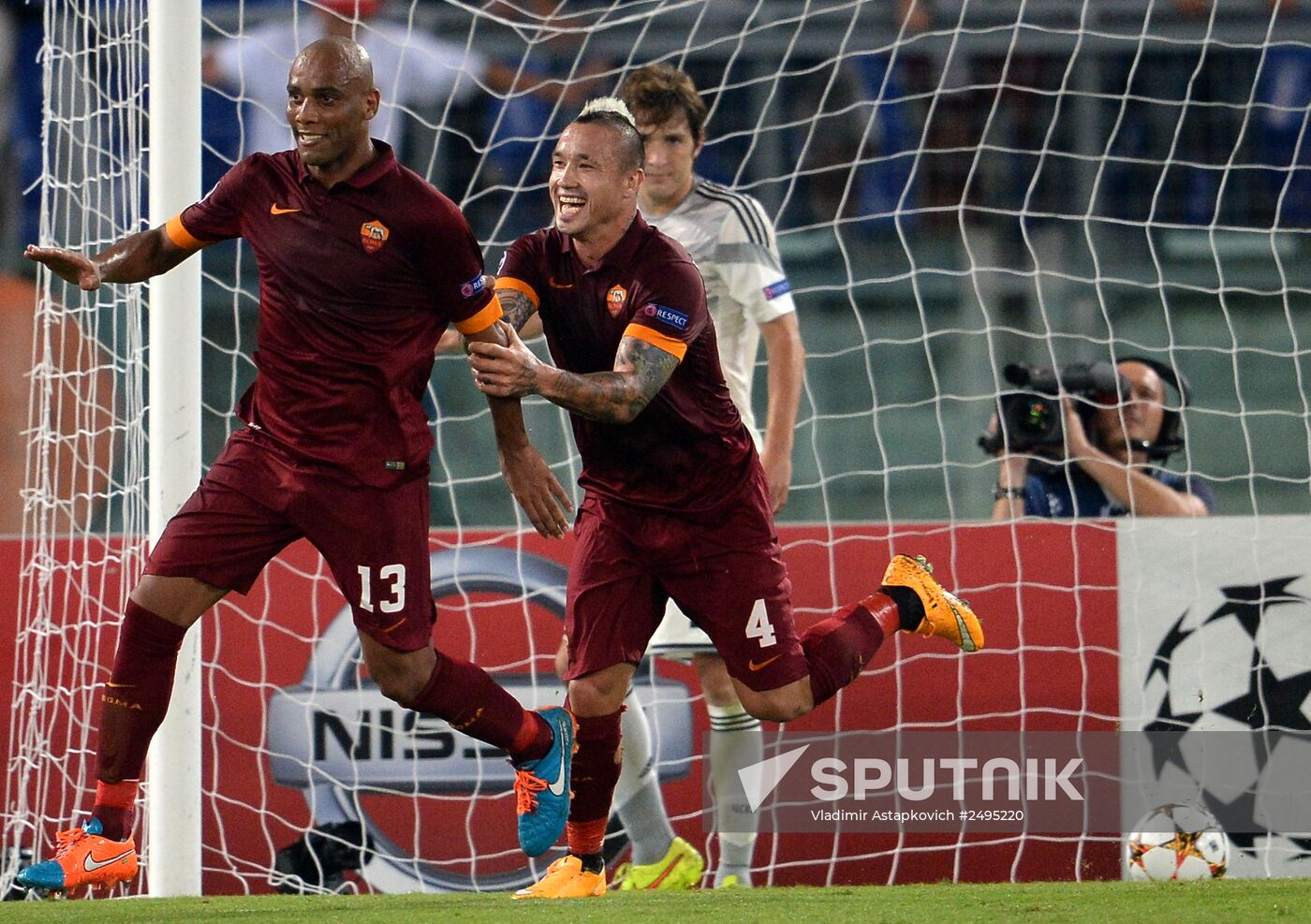 Football. UEFA Champions League. Roma vs. CSKA