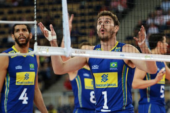 2014 FIVB Volleyball Men's World Championship. Brazil vs. Russia