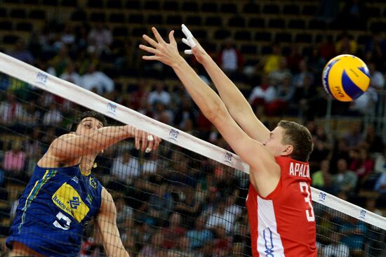 Volleyball. World Championship. Men. Brazil vs. Russia