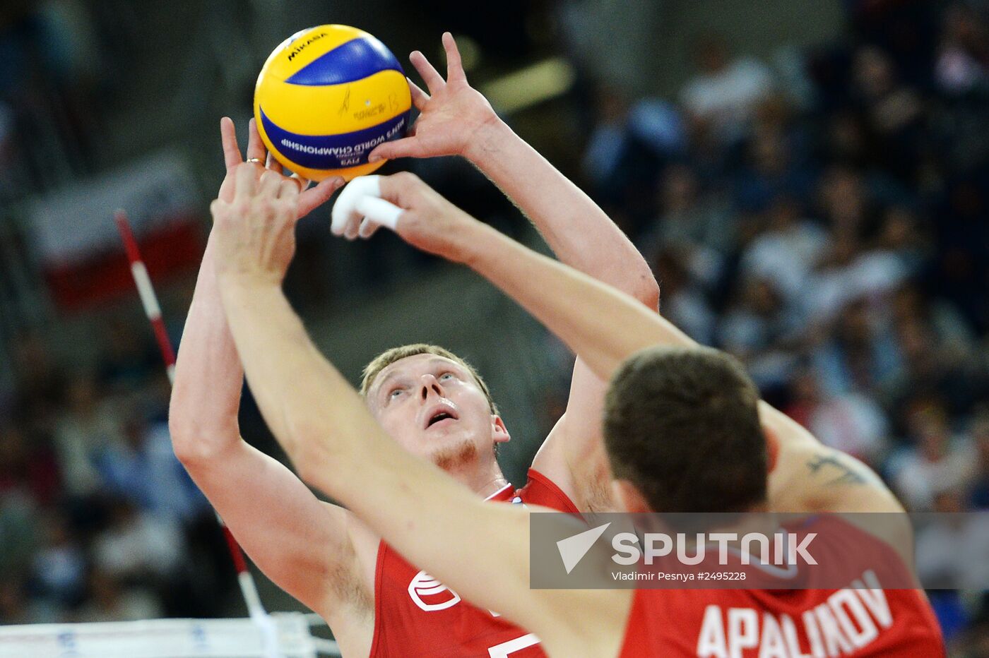2014 FIVB Volleyball Men's World Championship. Brazil vs. Russia
