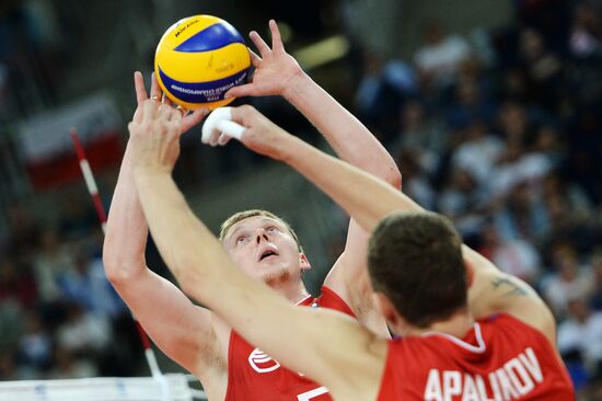 2014 FIVB Volleyball Men's World Championship. Brazil vs. Russia