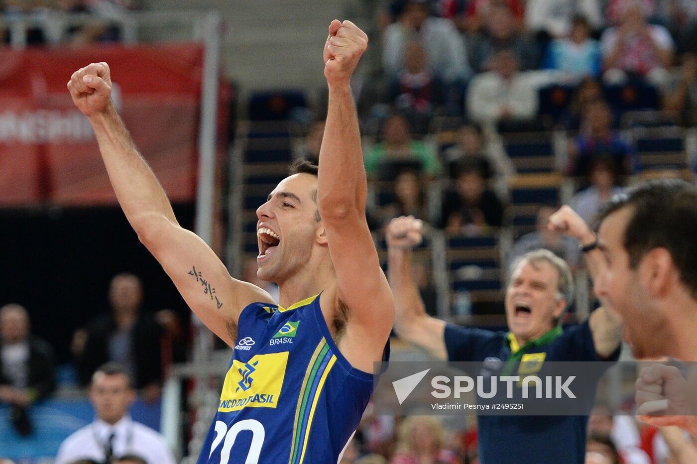 2014 FIVB Volleyball Men's World Championship. Brazil vs. Russia