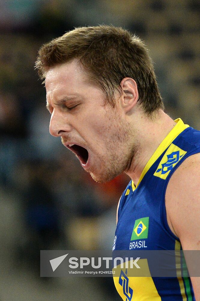 Volleyball. World Championship. Men. Brazil vs. Russia