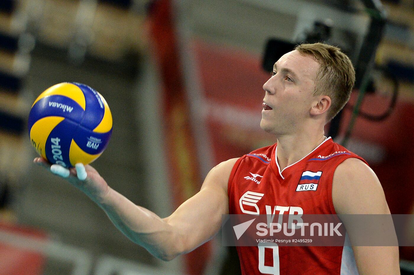 2014 FIVB Volleyball Men's World Championship. Brazil vs. Russia