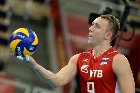 2014 FIVB Volleyball Men's World Championship. Brazil vs. Russia