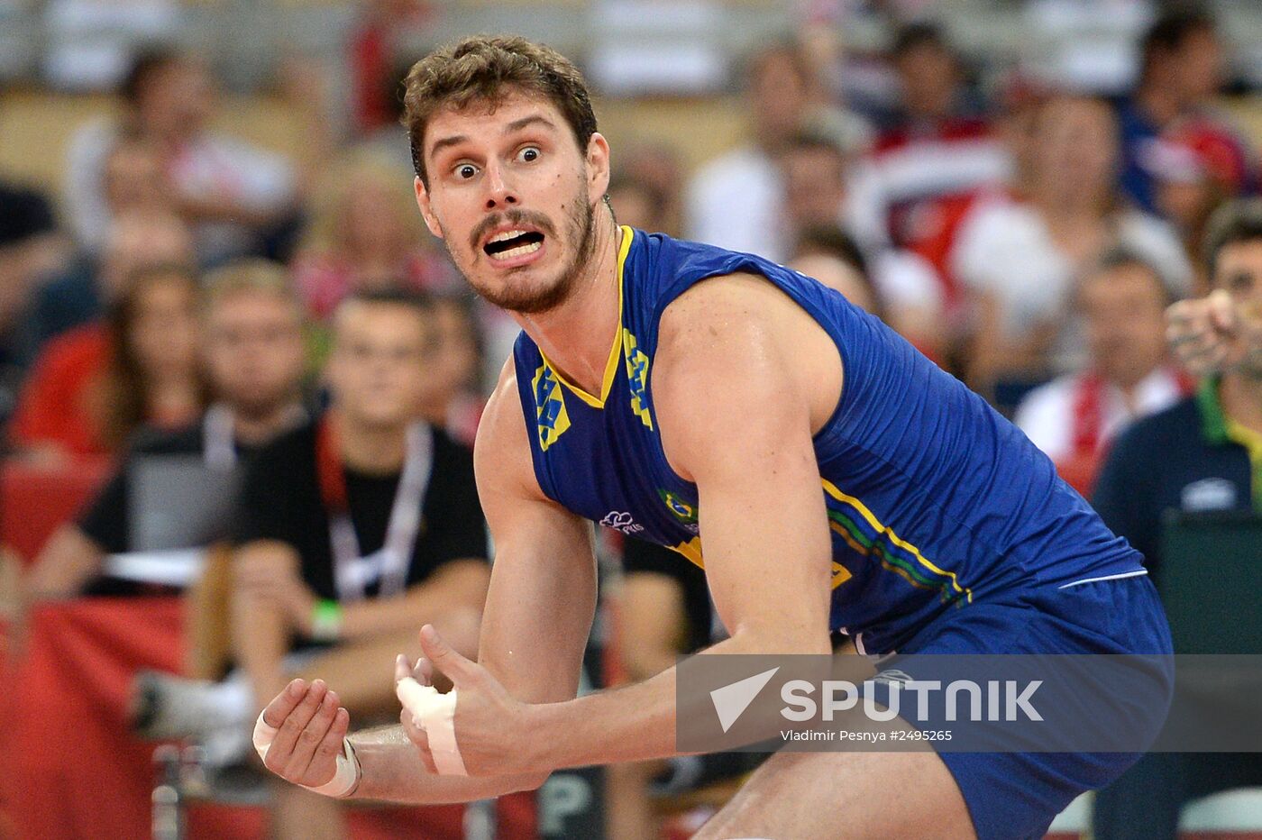 Volleyball. World Championship. Men. Brazil vs. Russia