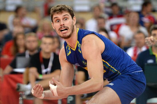 Volleyball. World Championship. Men. Brazil vs. Russia