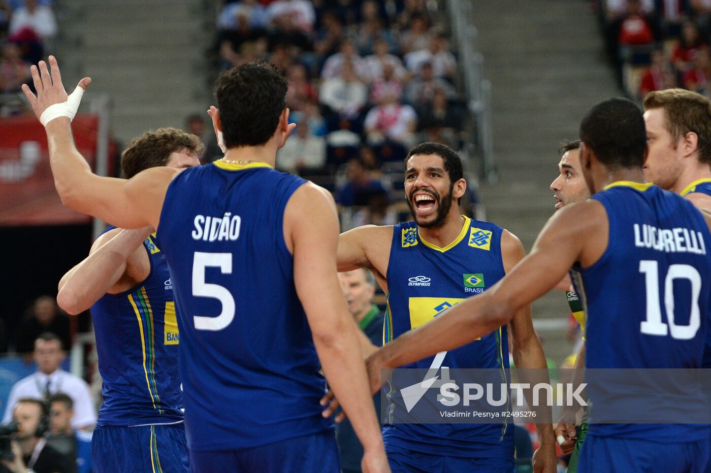 Volleyball. World Championship. Men. Brazil vs. Russia
