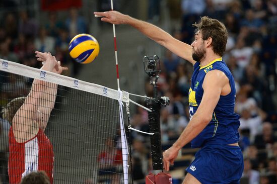 Volleyball. World Championship. Men. Brazil vs. Russia