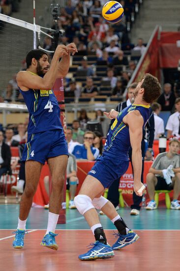 Volleyball. World Championship. Men. Brazil vs. Russia