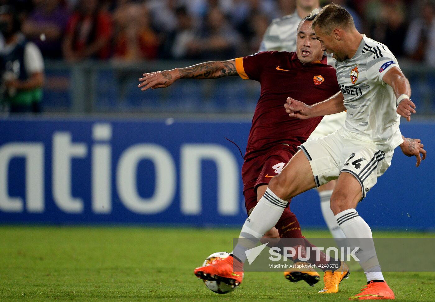 Football. UEFA Champions League. Roma vs. CSKA