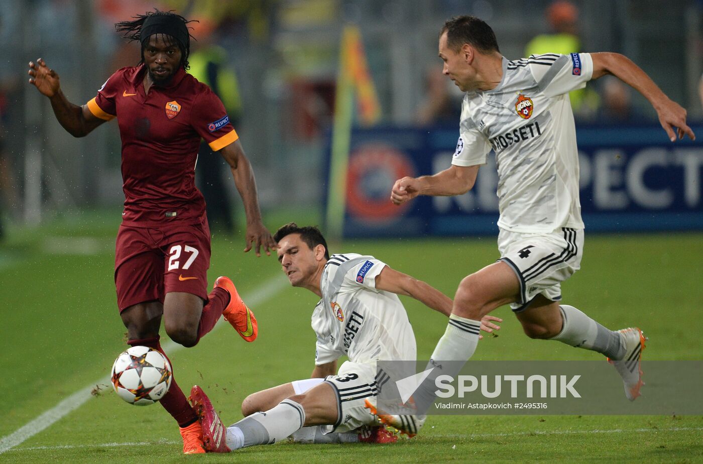Football. UEFA Champions League. Roma vs. CSKA