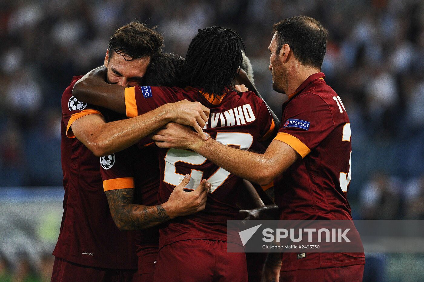 Football. UEFA Champions League. Roma vs. CSKA