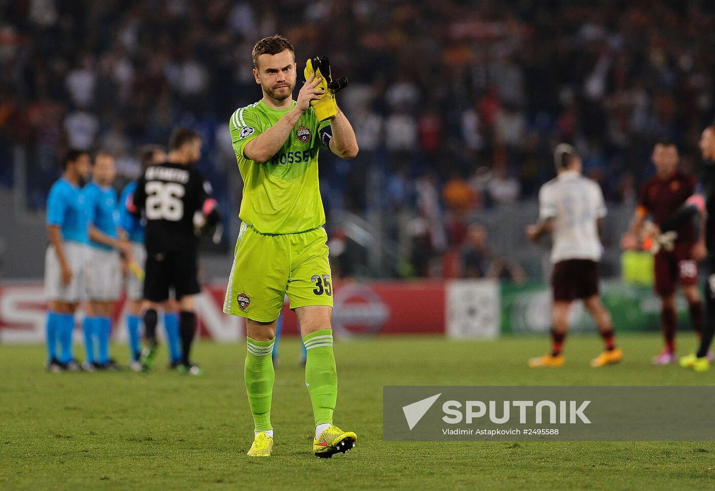 Football. UEFA Champions League. Roma vs. CSKA