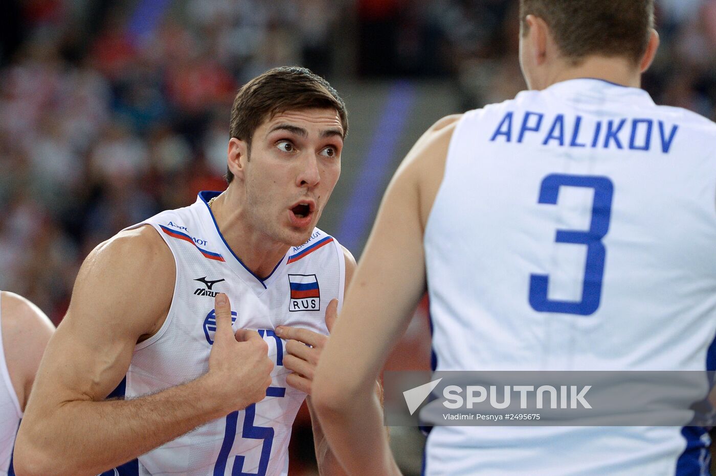 2014 FIVB Volleyball Men's World Championship. Poland vs. Russia