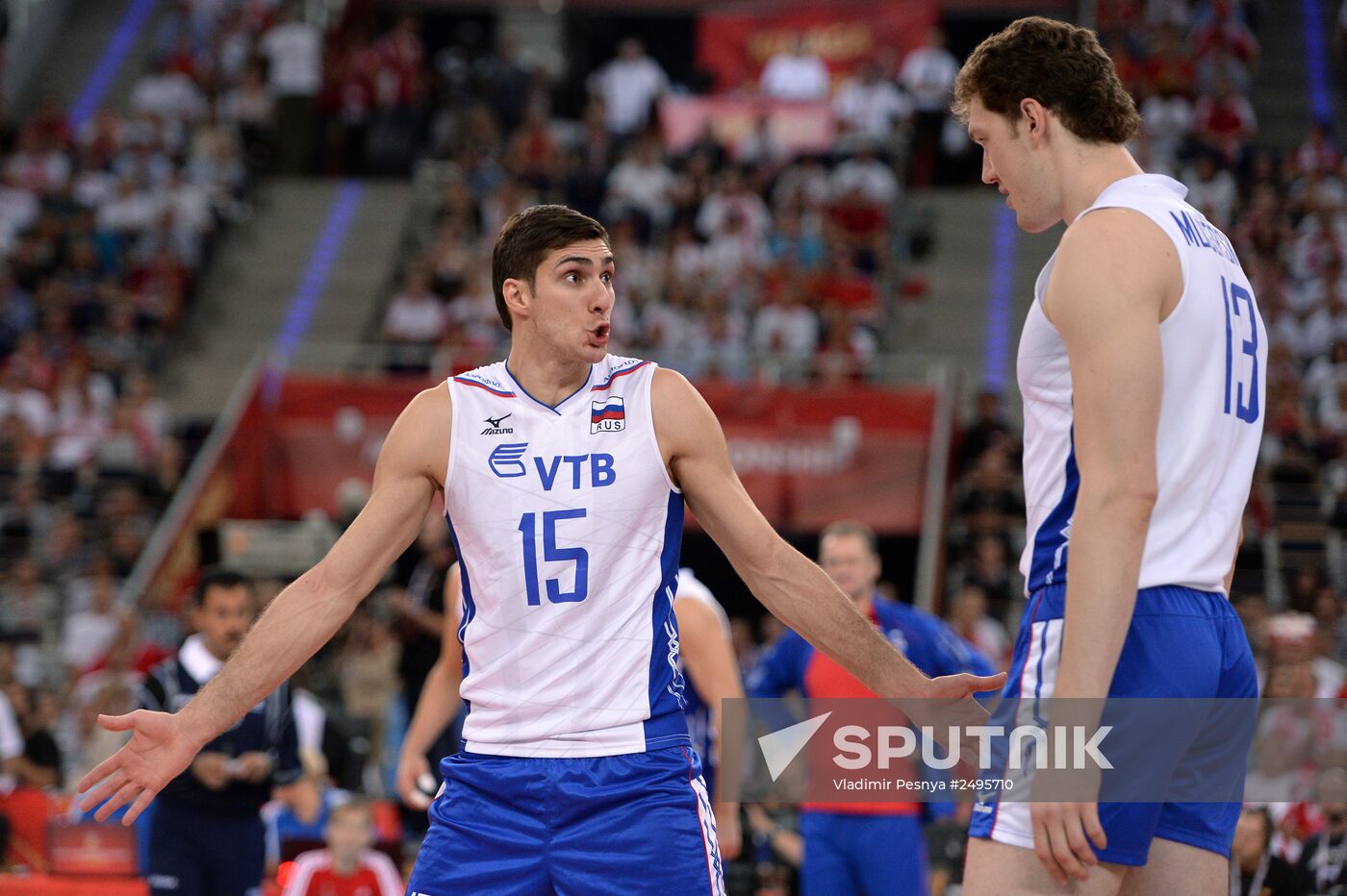 2014 FIVB Volleyball Men's World Championship. Poland vs. Russia