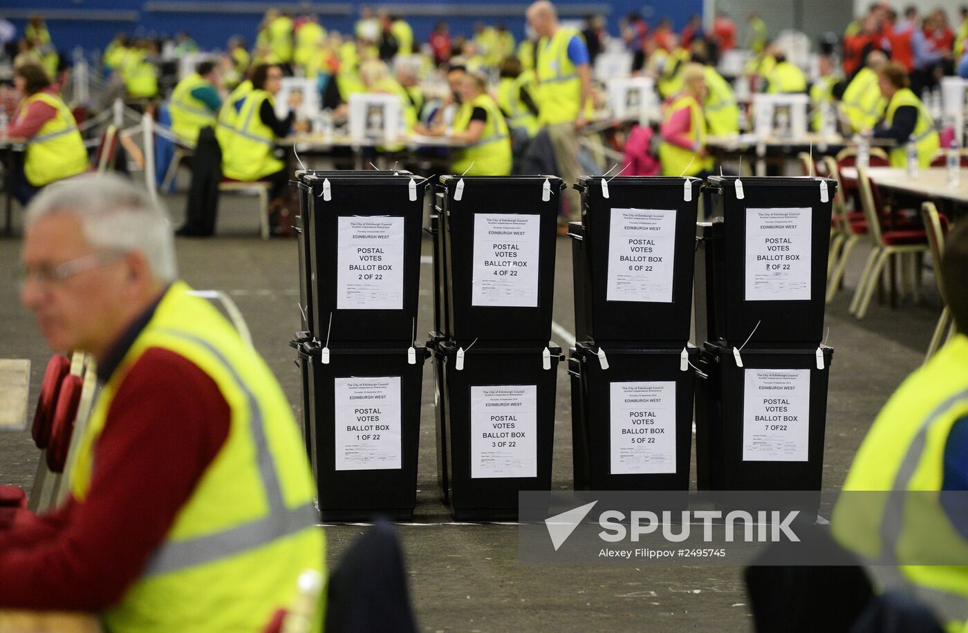 Vote count in Scotland's independence referendum
