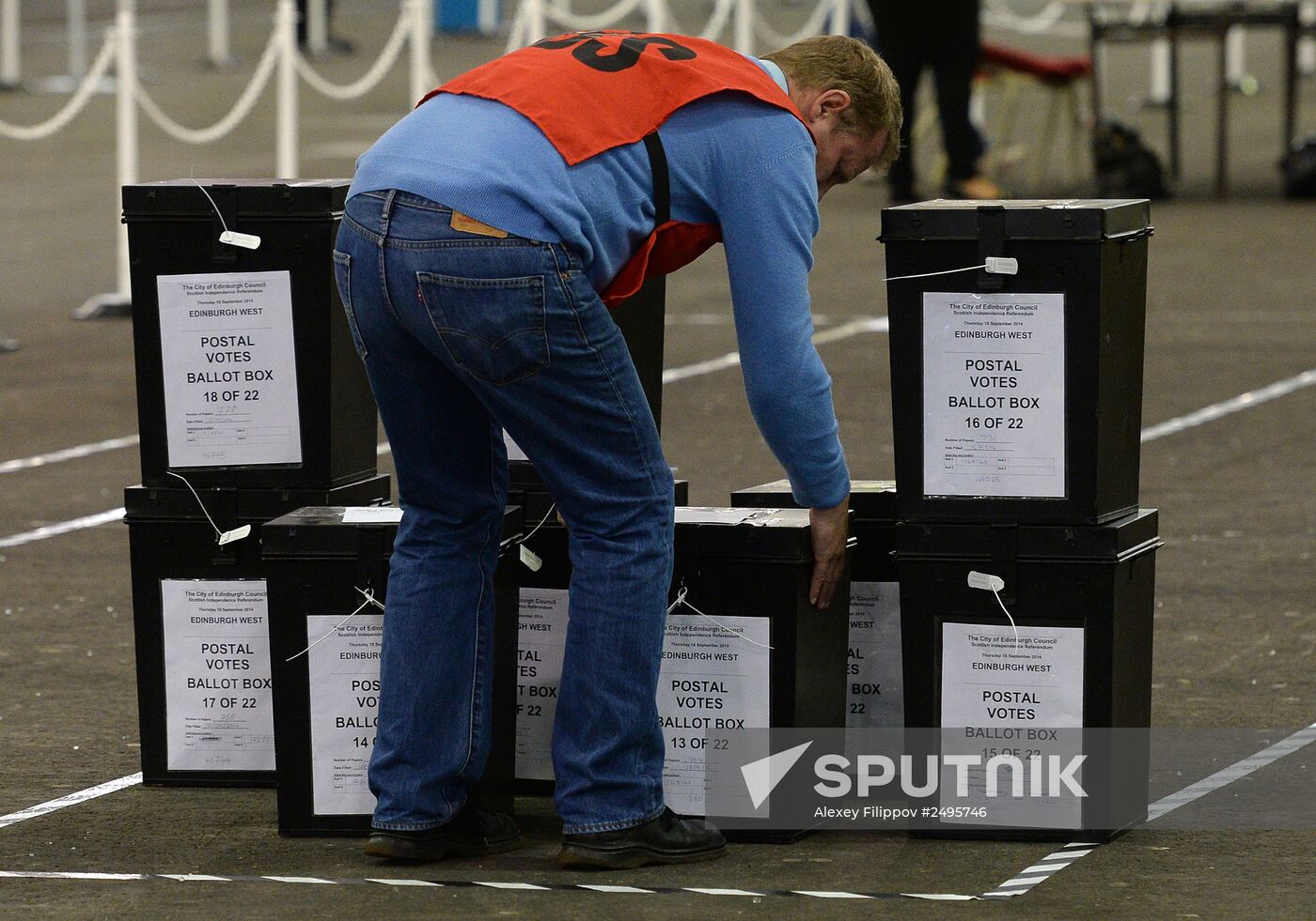 Vote count in Scotland's independence referendum