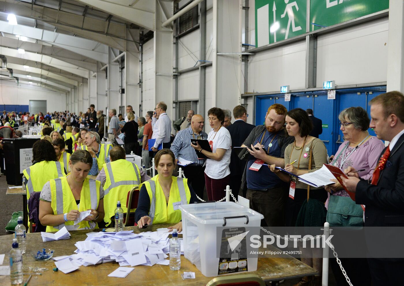 Vote count in Scotland's independence referendum
