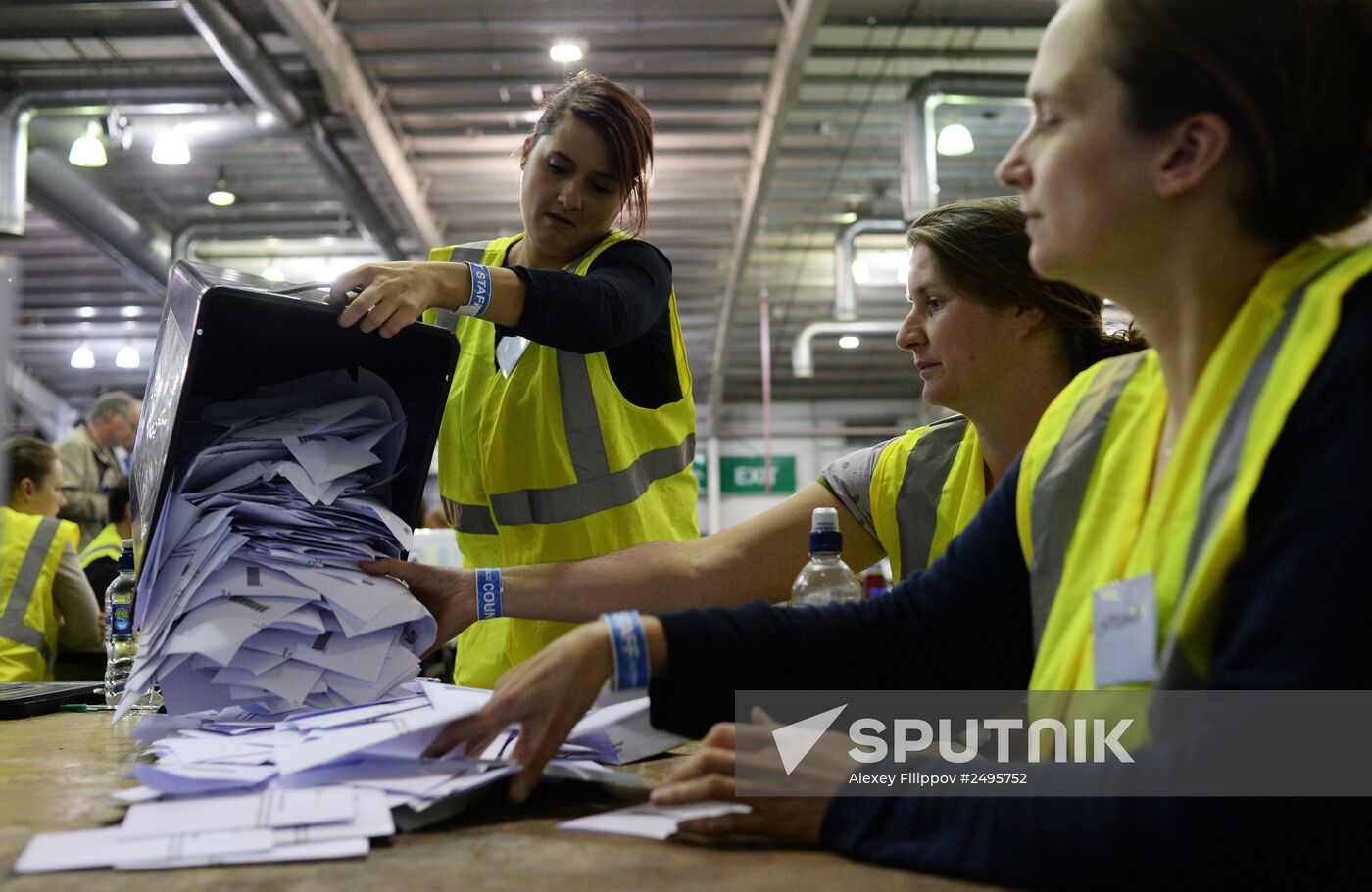 Vote count in Scotland's independence referendum