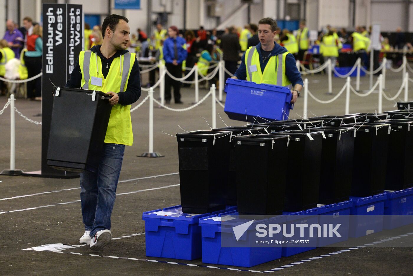 Vote count in Scotland's independence referendum
