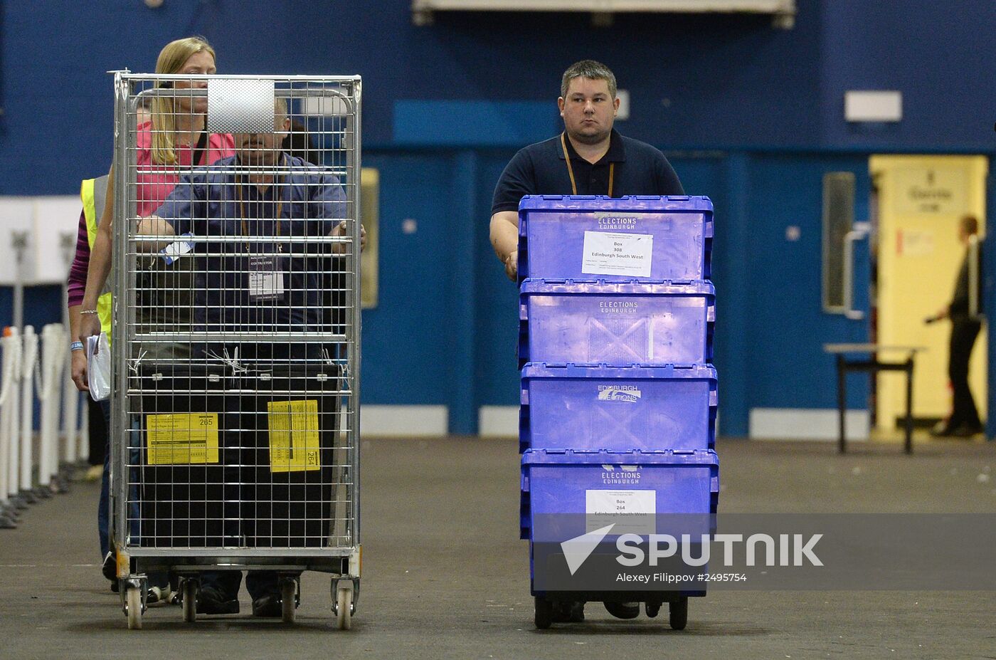 Vote count in Scotland's independence referendum