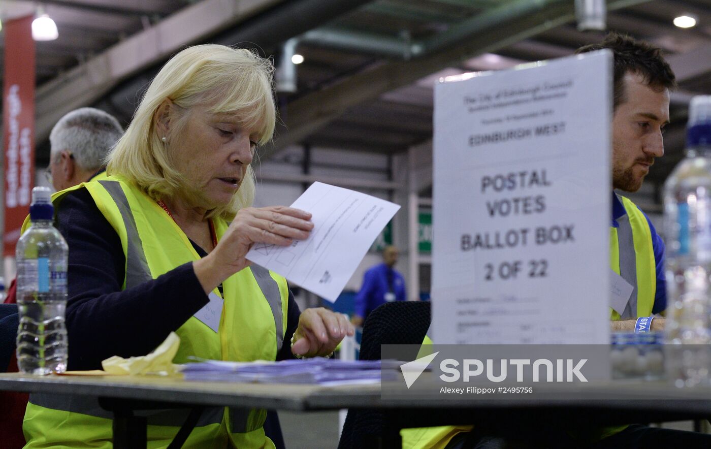 Vote count in Scotland's independence referendum