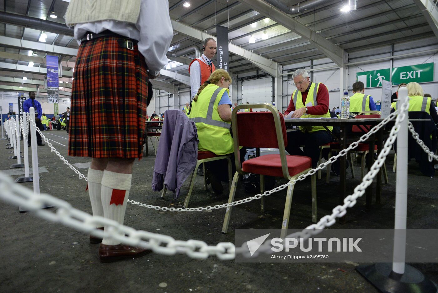 Vote count in Scotland's independence referendum