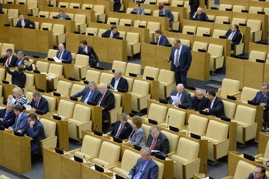 State Duma plenary meeting