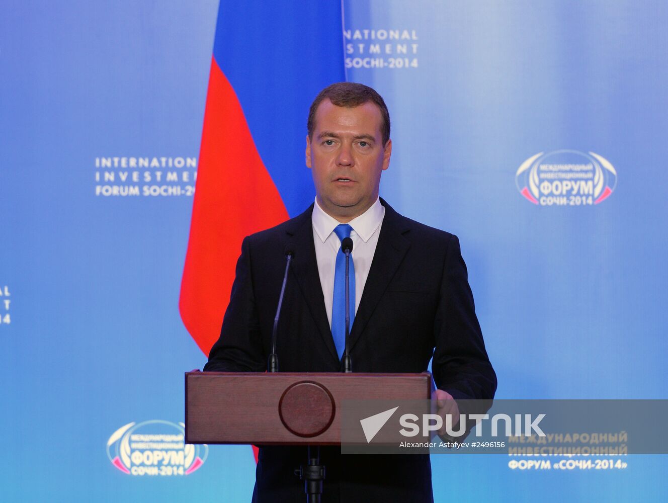 Dmitry Medvedev visits 13th International Investment Forum Sochi-2014