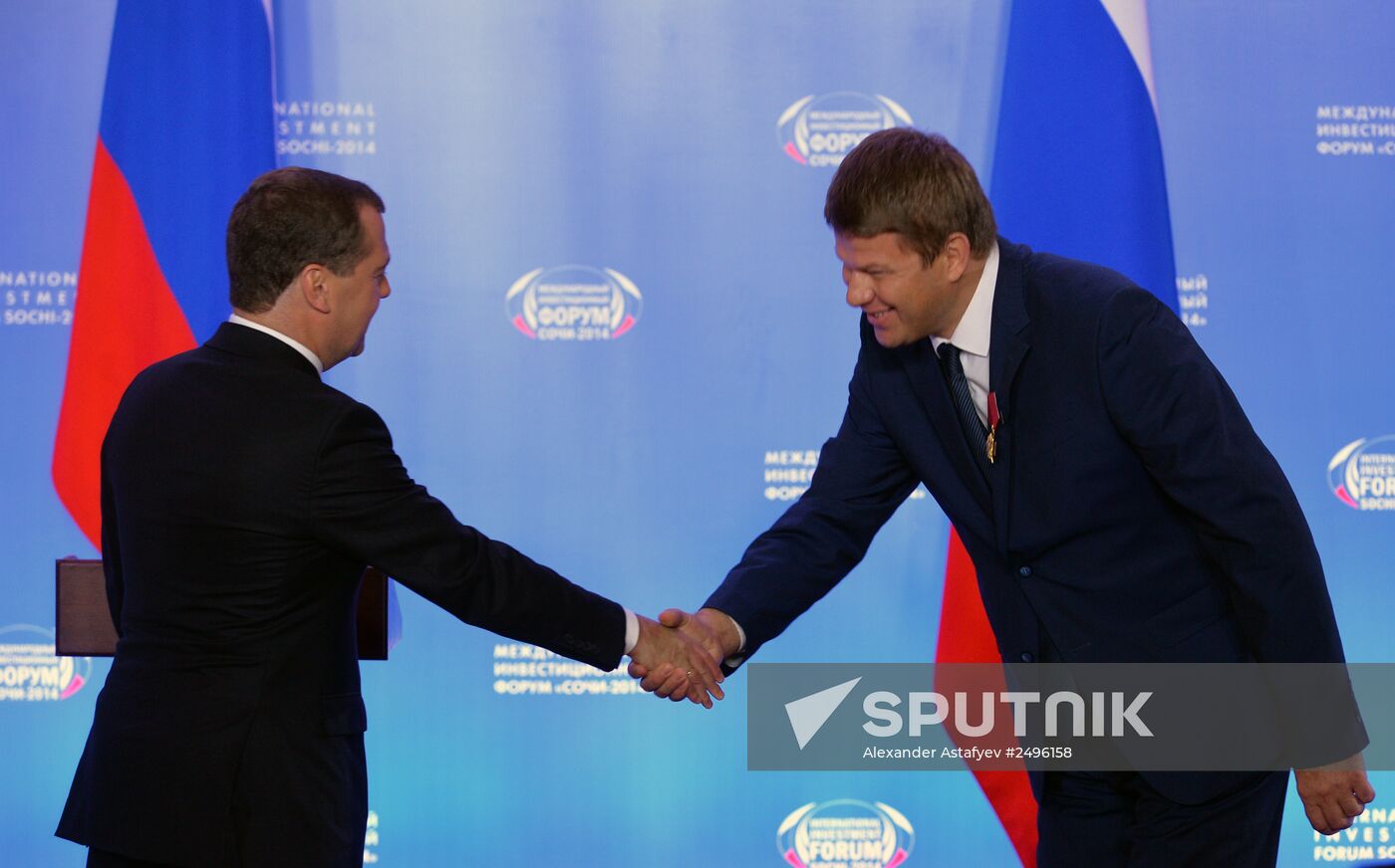 Dmitry Medvedev visits 13th International Investment Forum Sochi-2014