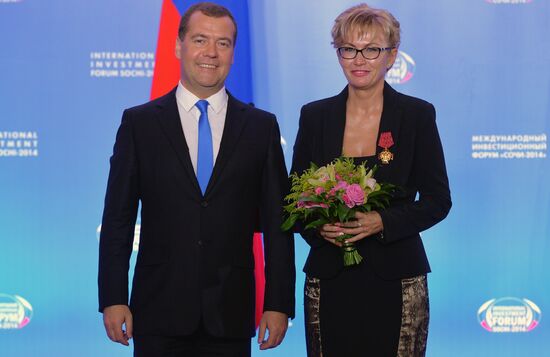 Dmitry Medvedev visits 13th International Investment Forum Sochi-2014