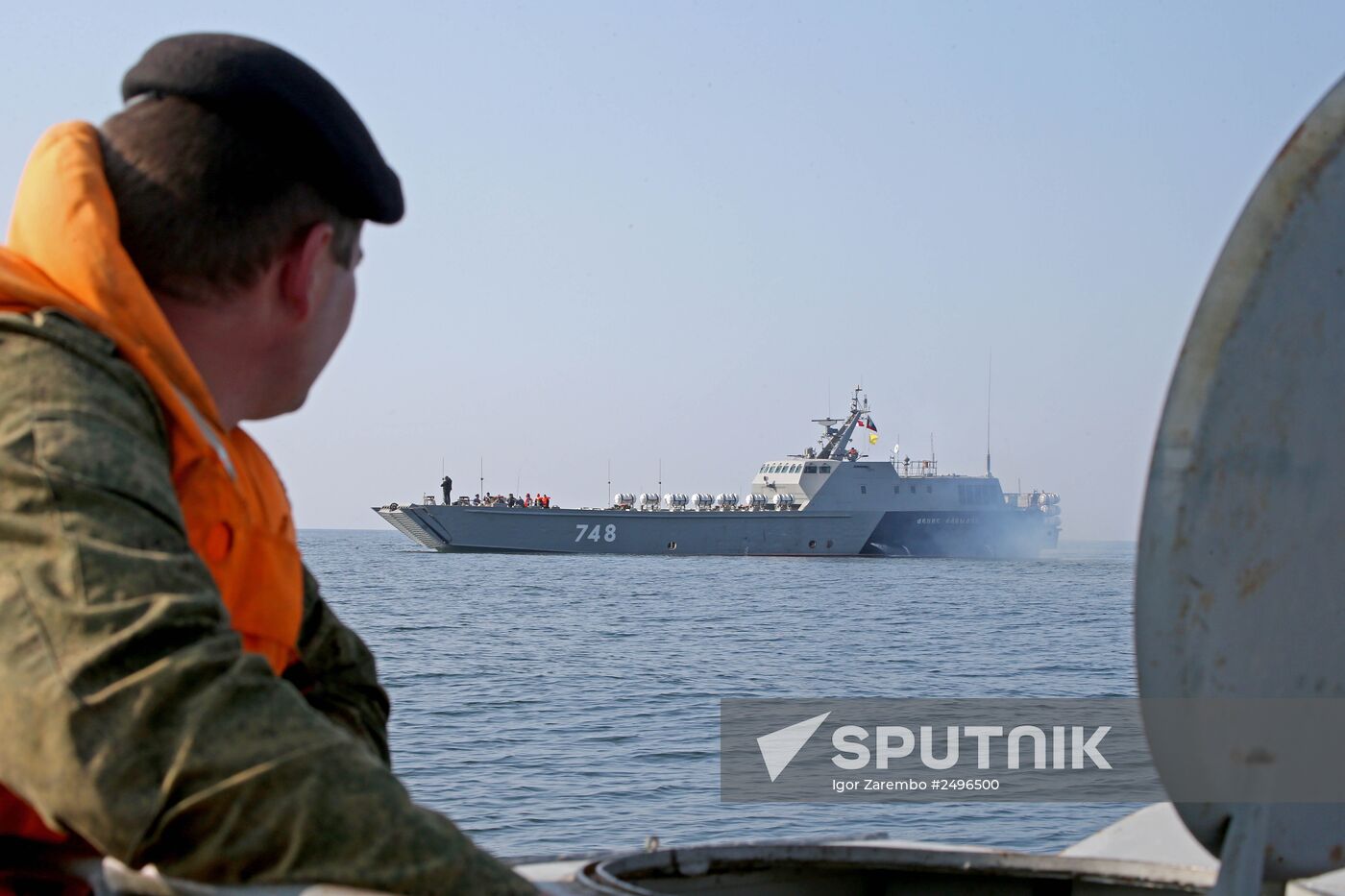 The Denis Davydov new generation landing craft enters service at Baltic Fleet