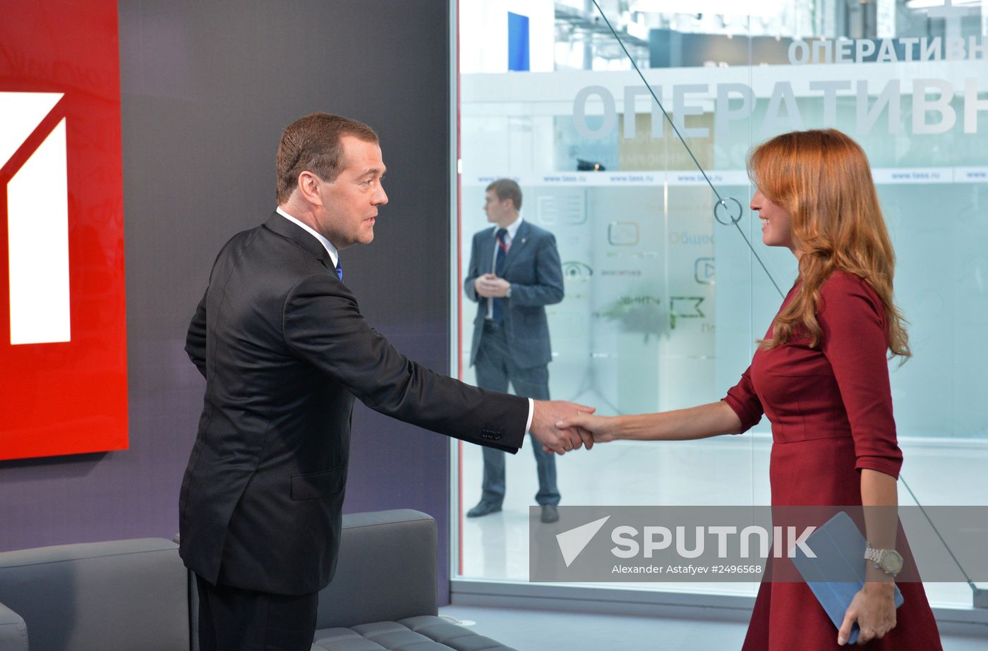Dmitry Medvedev gives interview for Rossiya-24 TV Channel