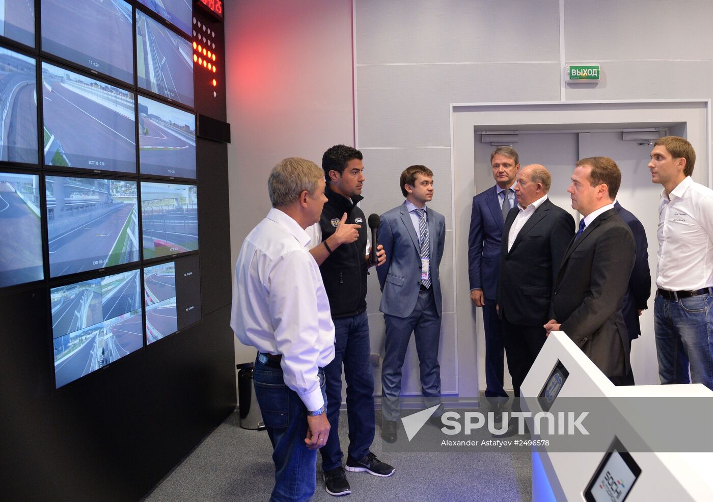 Dmitry Medvedev visits Sochi Autodrom racing circuit