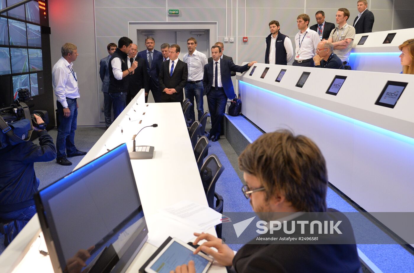 Dmitry Medvedev visits Sochi Autodrom racing circuit