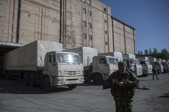 Russia's third humanitarian aid convoy arrives in Ukraine