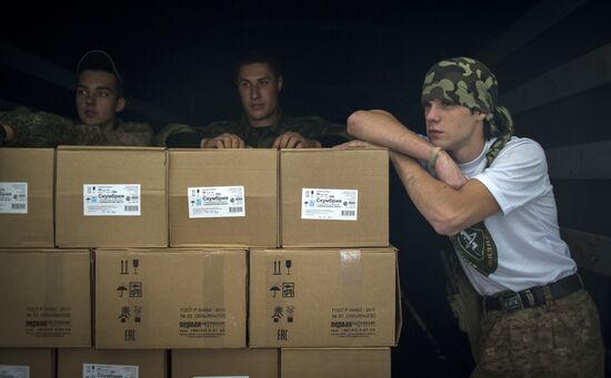 Russia's third humanitarian aid convoy arrives in Ukraine