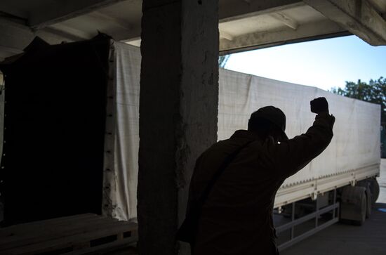 Russia's third humanitarian aid convoy arrives in Ukraine