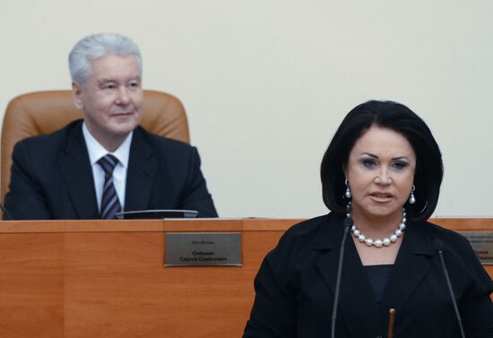 Moscow City Duma deputies of 2014-2019 convocation take ceremonial oath