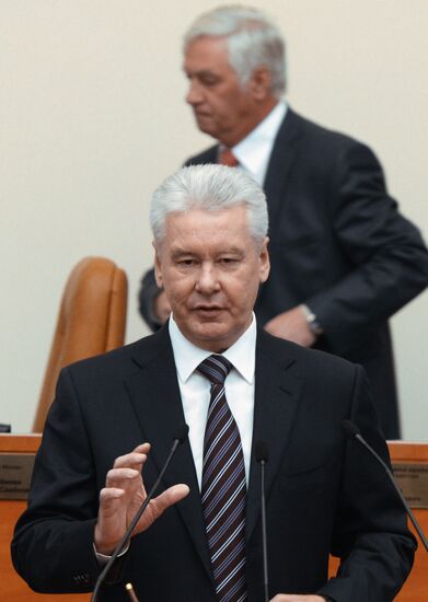 Moscow City Duma deputies of 2014-2019 convocation take ceremonial oath