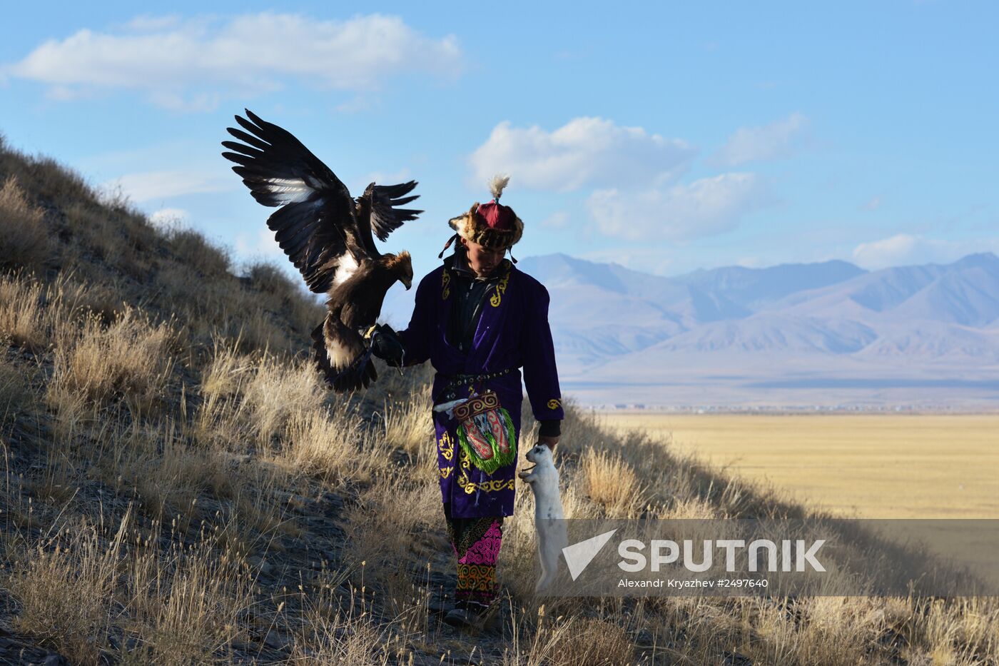 "Golden Eagle - Chuya Steppe Wings" festival of golden eagle falconers