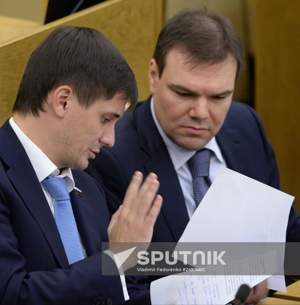Plenary meeting of the State Duma of the Russian Federation