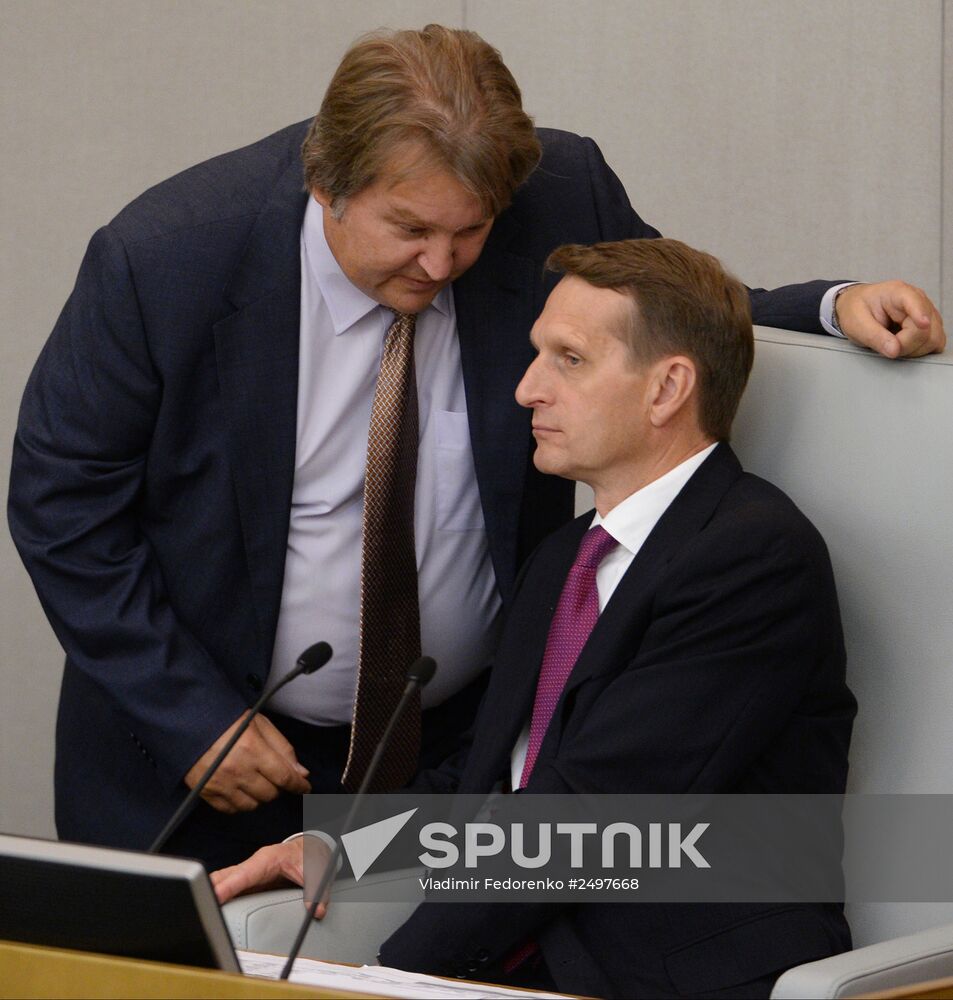 Plenary meeting of the State Duma of the Russian Federation