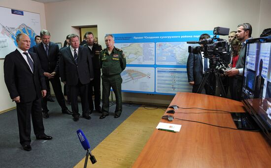 Vladimir Putin visits Novorossiisk